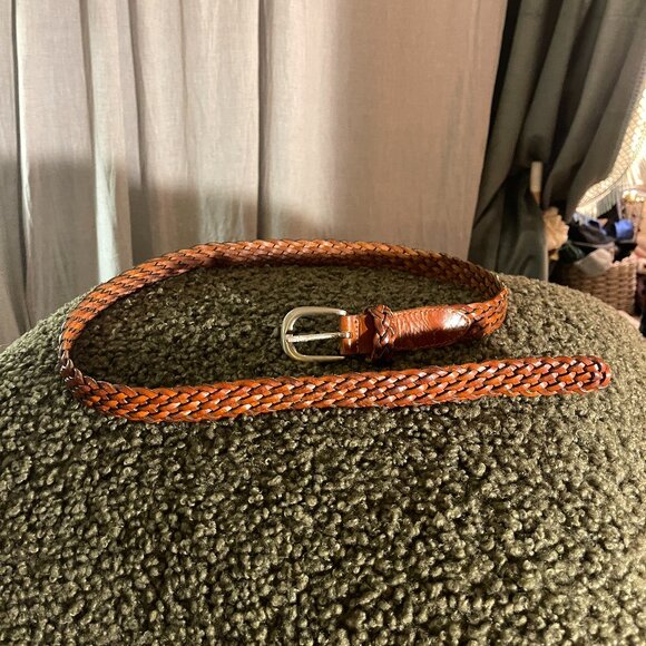 Abercrombie & Fitch Accessories - ABERCROMBIE braided leather belt -‎ MED 32"